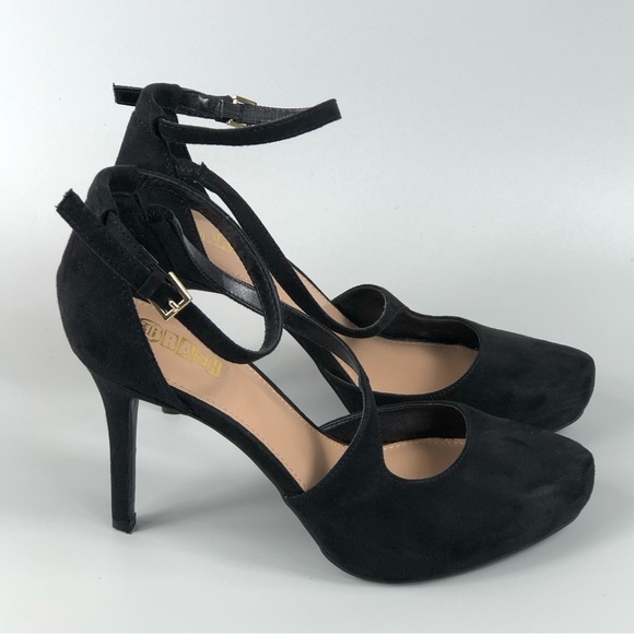 Brash Women’s Strappy Black Heels Size 9 - Picture 4 of 10